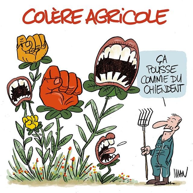 Dessin de presse : Colère agricole presse : Colère agricole