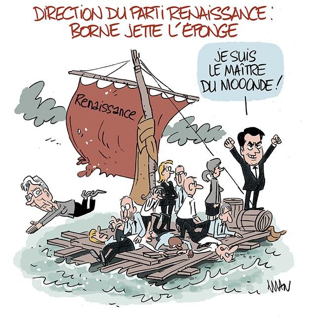 Dessin de presse : Radeau Renaissance presse : Radeau Renaissance