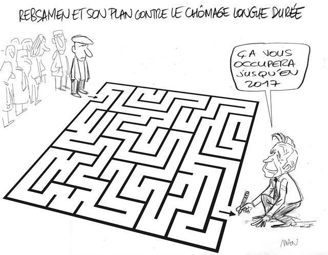 Dessin de presse : Rebsamen presse : Rebsamen
