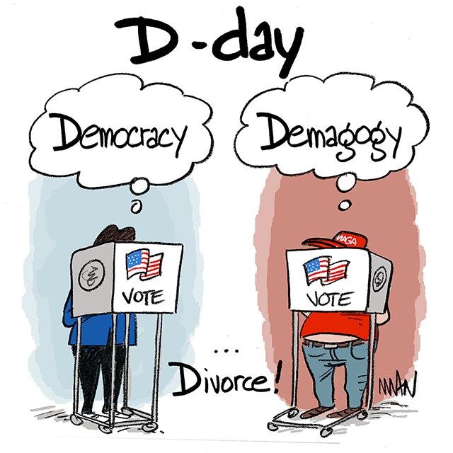 Dessin de presse : D-Day presse : D-Day