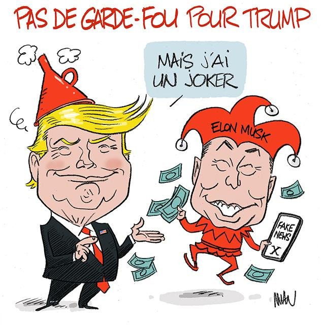 Dessin de presse : Le fou et le joker presse : Le fou et le joker