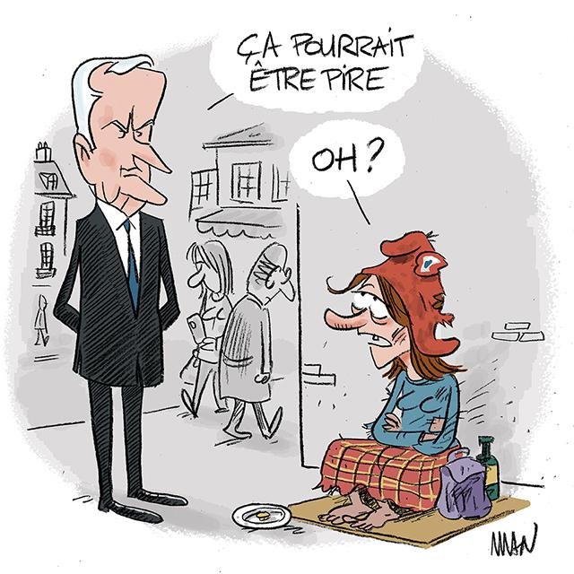 Dessin de presse : Pire presse : Pire