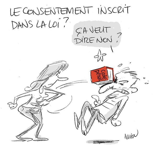Dessin de presse : Consentement presse : Consentement