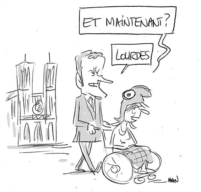 Dessin de presse : Lourdes presse : Lourdes