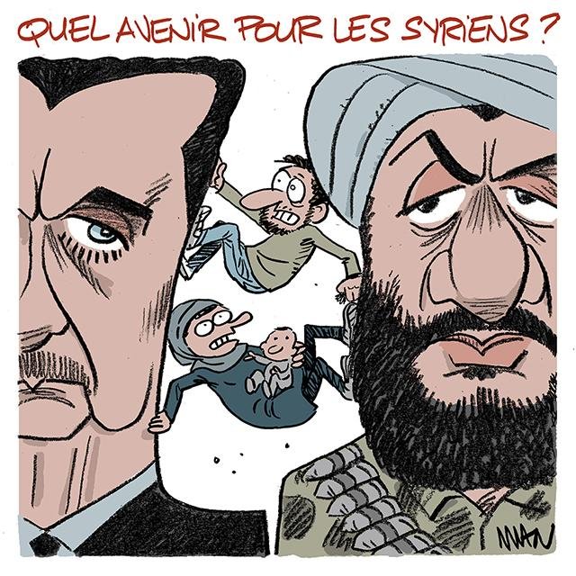 Dessin de presse : Syriens presse : Syriens