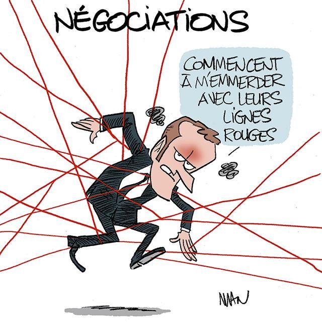 Dessin de presse : Lignes rouges presse : Lignes rouges