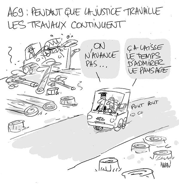 Dessin de presse : A69 presse : A69