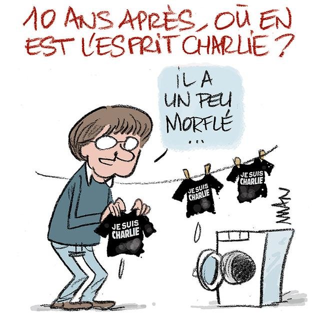 Dessin de presse : Charlie, dix ans presse : Charlie, dix ans