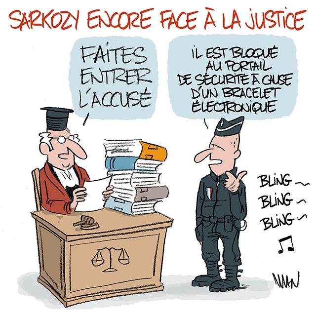 Dessin de presse : Sarko justice presse : Sarko justice