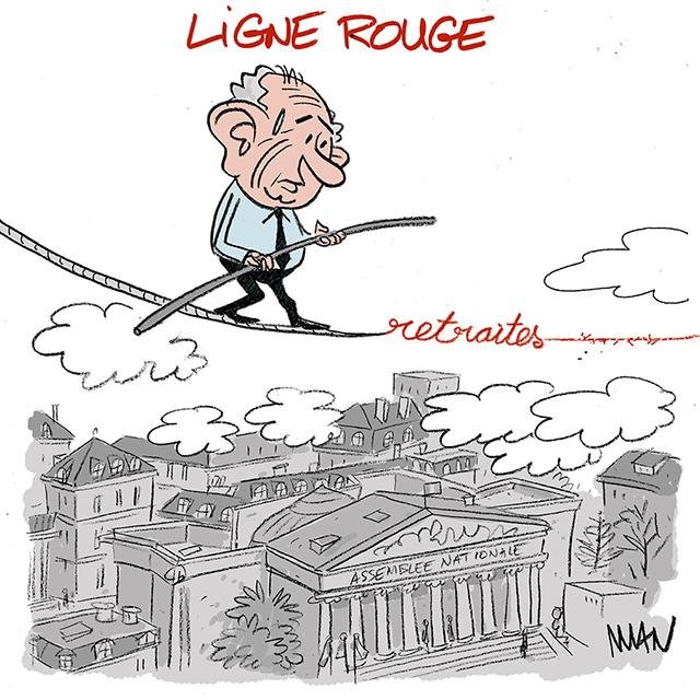 Dessin de presse : Bayrou funambule presse : Bayrou funambule