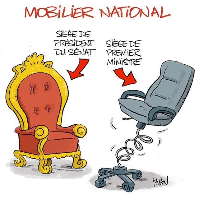 Dessin de presse : Mobilier national presse : Mobilier national
