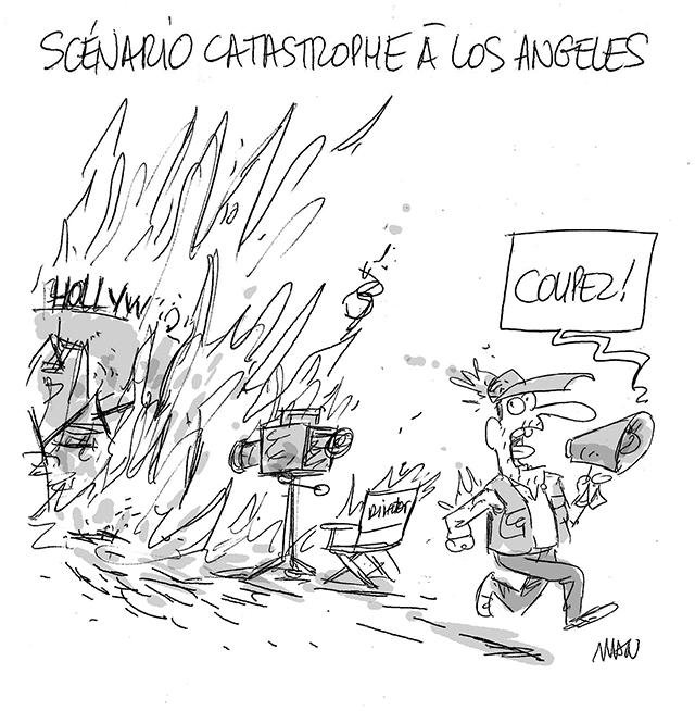 Dessin de presse : Los Angeles en flammes presse : Los Angeles en flammes