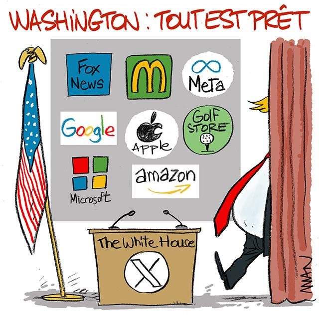 Dessin de presse : Trump II presse : Trump II