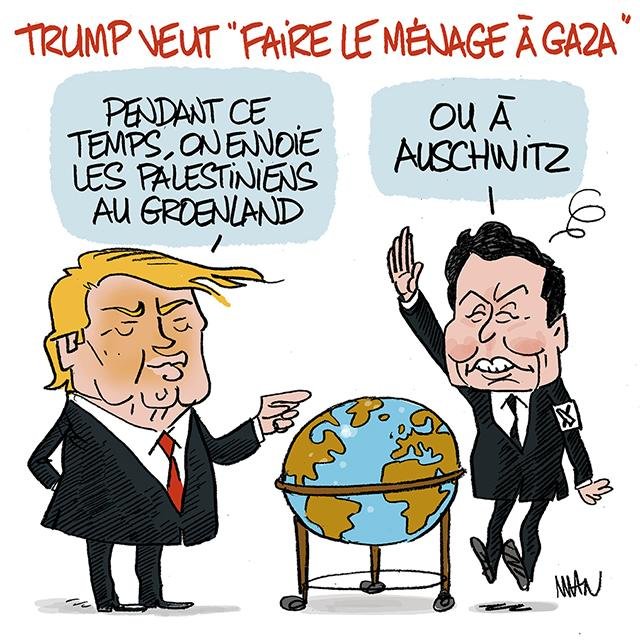 Dessin de presse : Trump ménage presse : Trump ménage