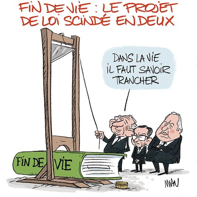 Dessin de presse : Fin de vie presse : Fin de vie