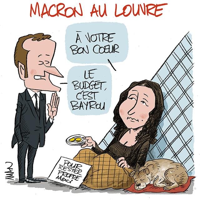 Dessin de presse : Louvre presse : Louvre