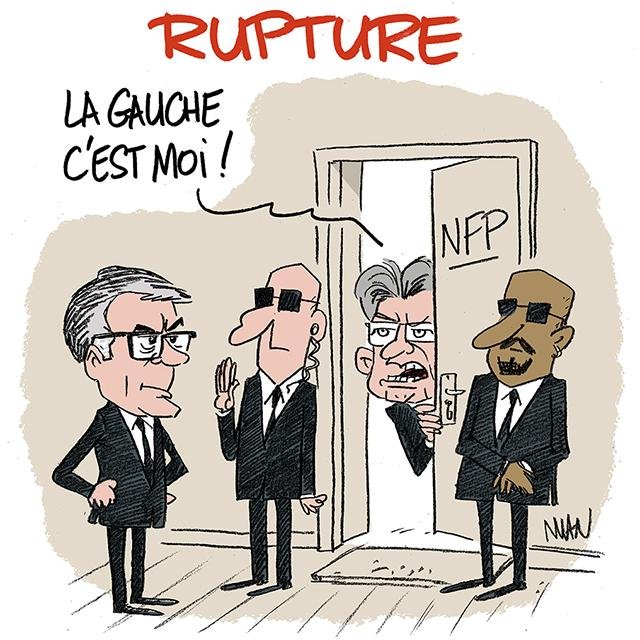 Dessin de presse : NFP, la rupture presse : NFP, la rupture