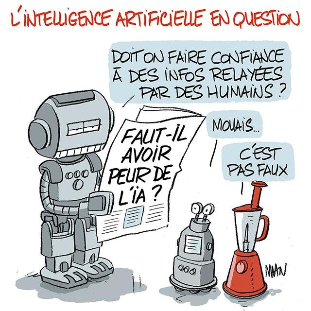 Dessin de presse : IA, aĂŻe presse : IA, aĂŻe