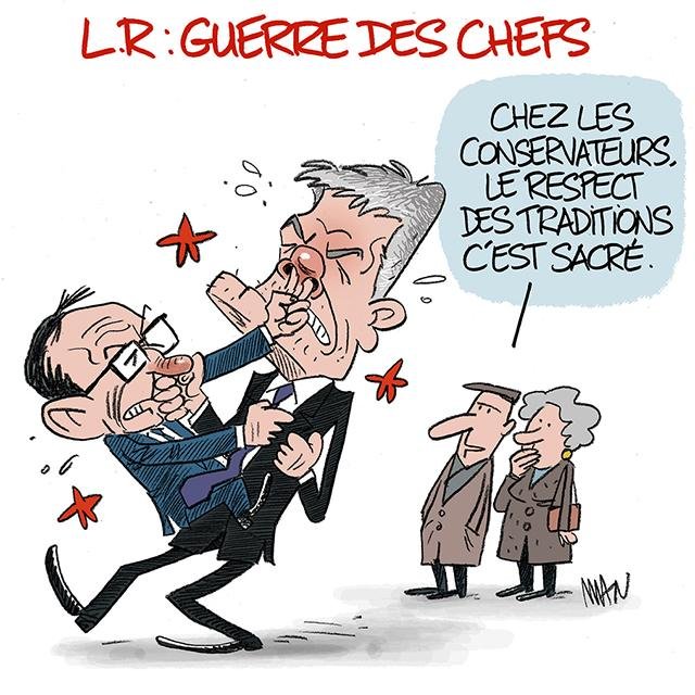 Dessin de presse : Combat des chefs presse : Combat des chefs