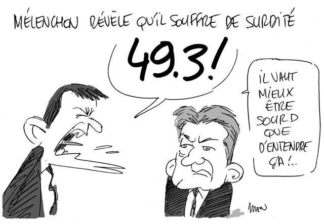Dessin de presse : Sourd presse : Sourd