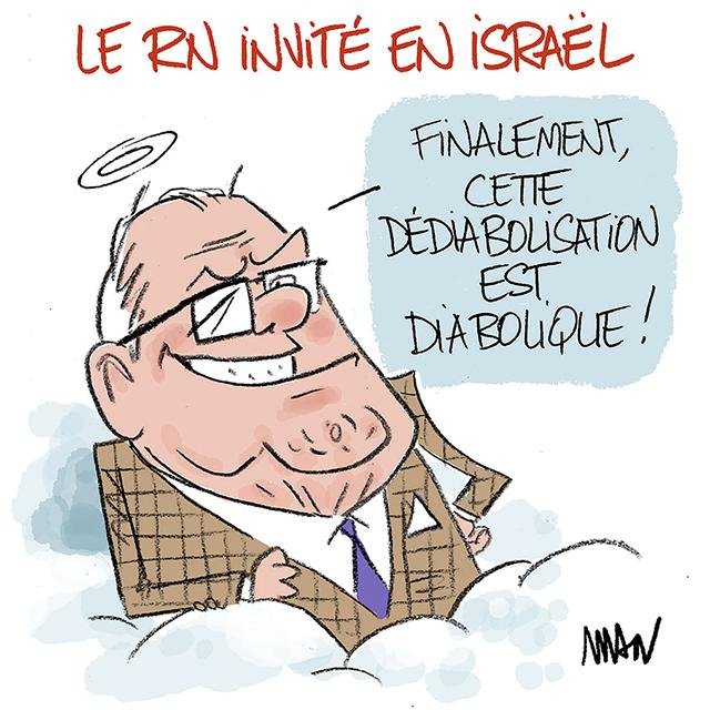 Dessin de presse : Dédiabolisation presse : Dédiabolisation
