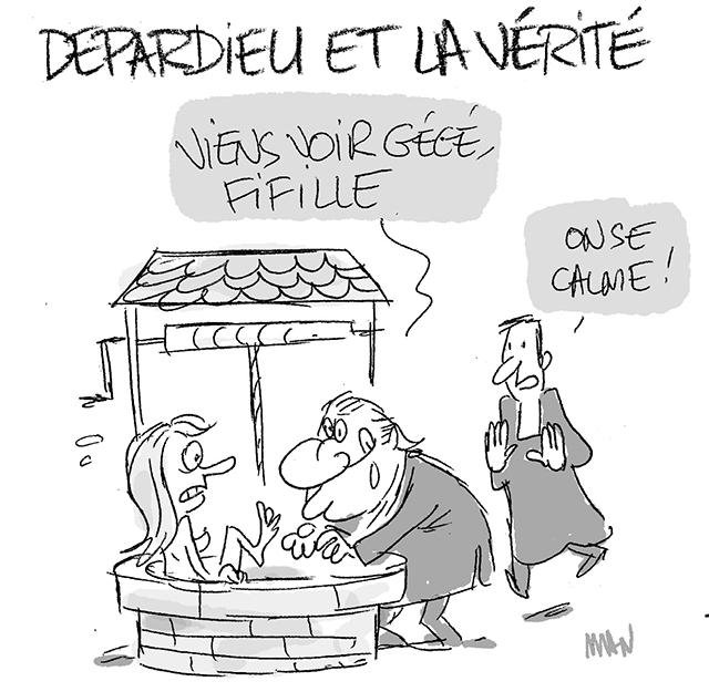 Dessin de presse : ProcĂšs Depardieu 1 presse : ProcĂšs Depardieu 1