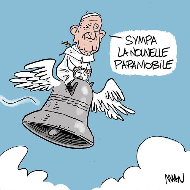 Dessin de presse : Mort de François presse : Mort de François