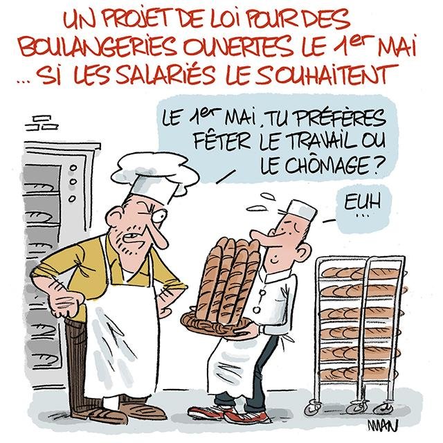 Dessin de presse : Pain du 1er mai presse : Pain du 1er mai