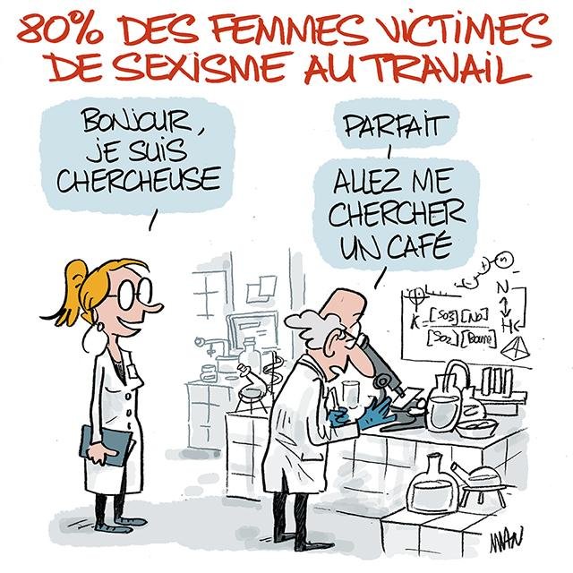 Dessin de presse : Sexisme au travail presse : Sexisme au travail