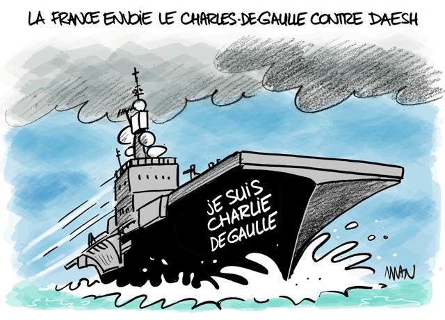 Dessin de presse : Portavion presse : Portavion