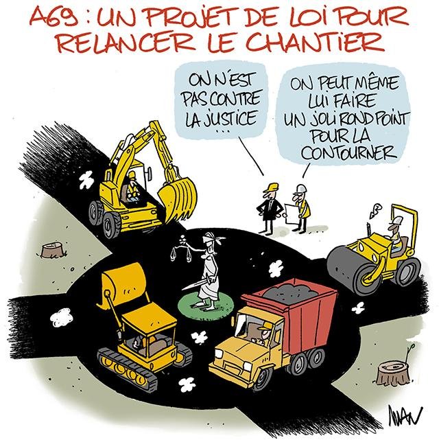 Dessin de presse : A69-Rond point presse : A69-Rond point
