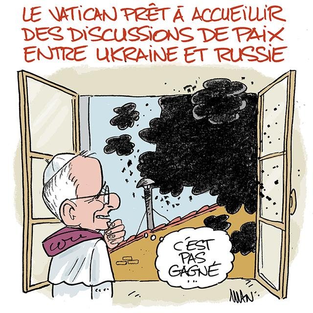 Dessin de presse : Fumée noire presse : Fumée noire