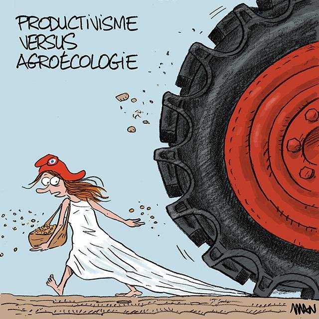 Dessin de presse : Productivisme presse : Productivisme