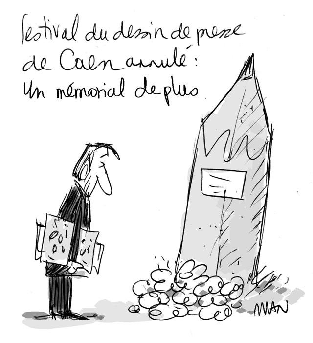 Dessin de presse : Caen presse : Caen