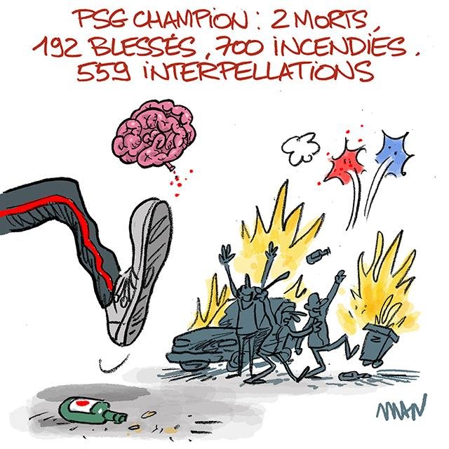 Dessin de presse : PSG/Violences presse : PSG/Violences