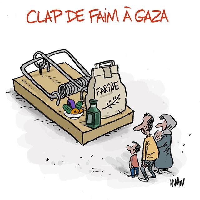 Dessin de presse : Famine/Gaza presse : Famine/Gaza