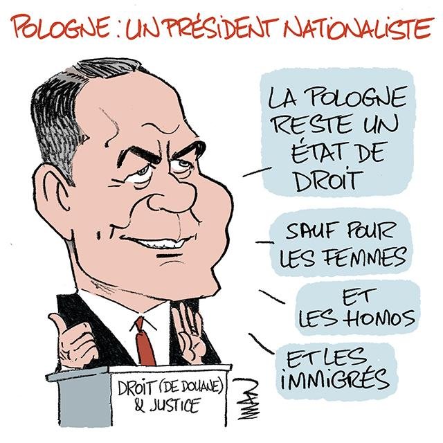 Dessin de presse : Pologne/Rawrocki presse : Pologne/Rawrocki