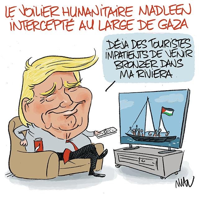Dessin de presse : Madleen presse : Madleen