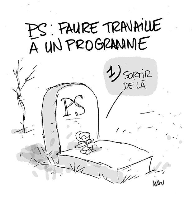 Dessin de presse : PS, au travail presse : PS, au travail