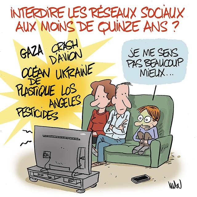 Dessin de presse : Réseaux sociaux presse : Réseaux sociaux