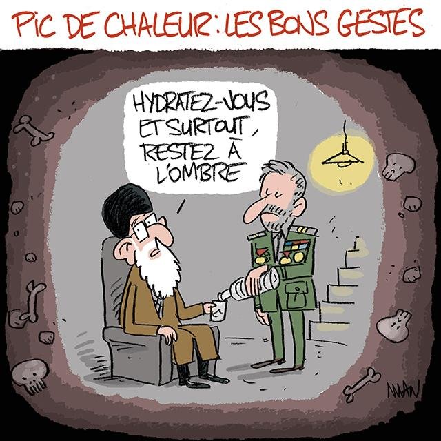 Dessin de presse : Chaleur presse : Chaleur