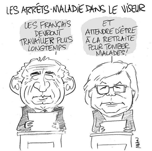 Dessin de presse : ArrĂȘt maladie presse : ArrĂȘt maladie