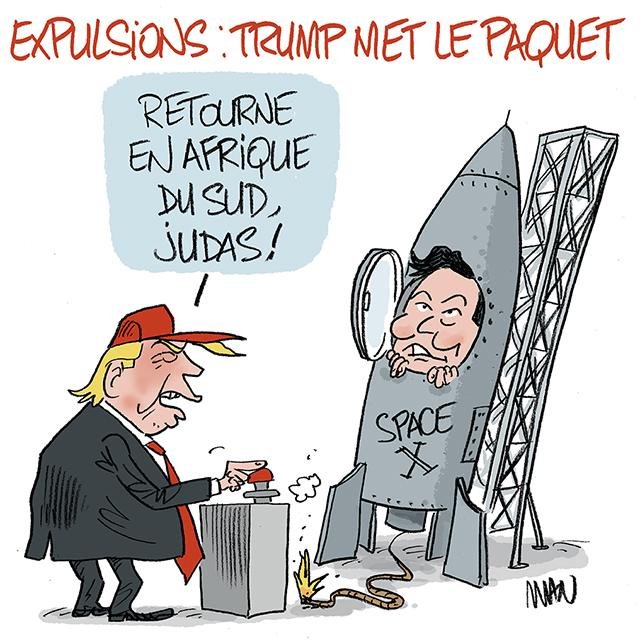 Dessin de presse : Expulsions presse : Expulsions