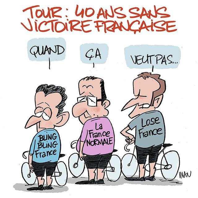 Dessin de presse : Tour de France des défaites presse : Tour de France des défaites