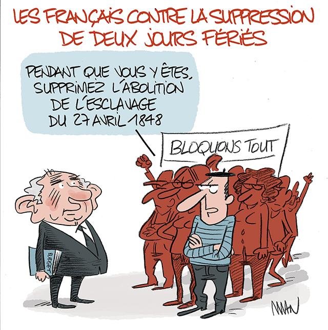 Dessin de presse : Fériés presse : Fériés