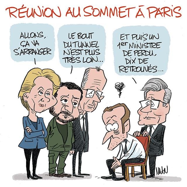 Dessin de presse : 1er ministre presse : 1er ministre