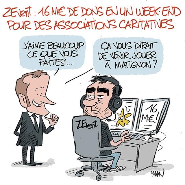 Dessin de presse : ZEvent2025 presse : ZEvent2025