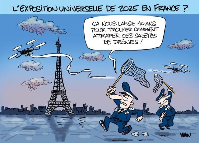 Dessin de presse : Expo2025 presse : Expo2025