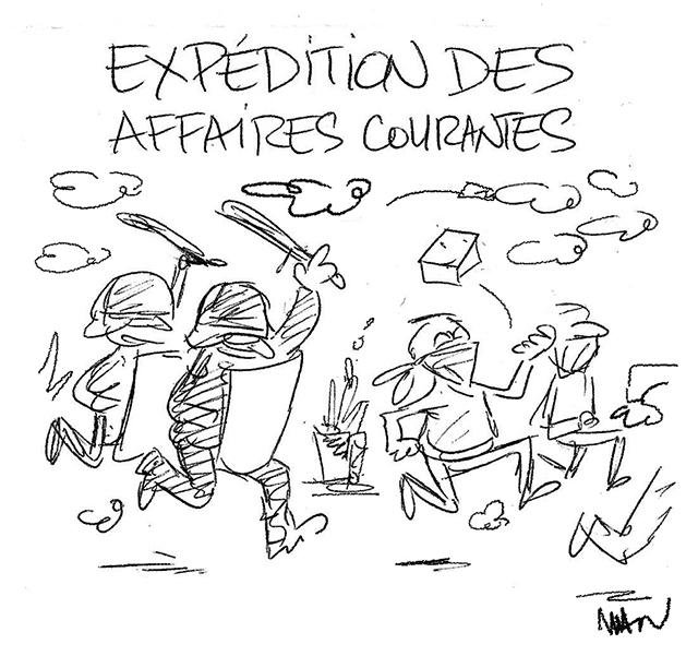 Dessin de presse : Affaires courantes presse : Affaires courantes