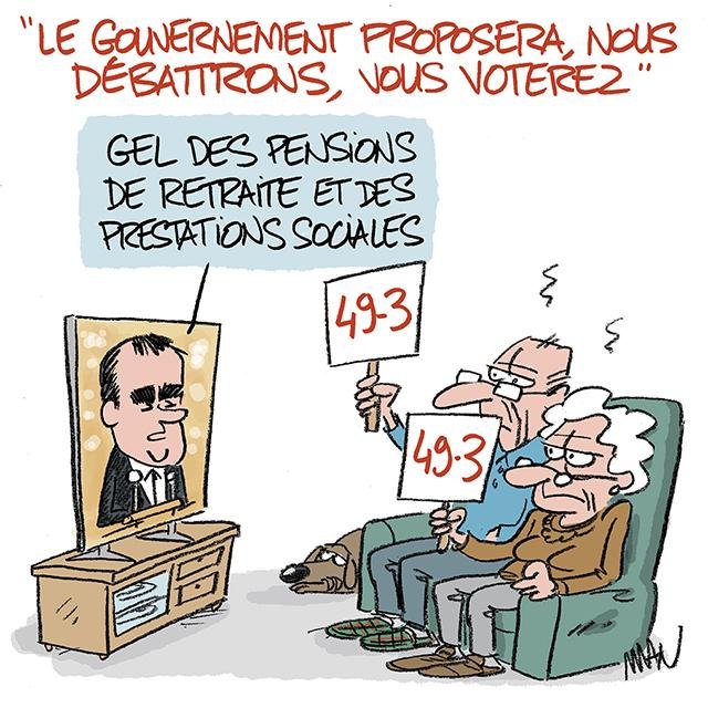 Dessin de presse : Gel presse : Gel
